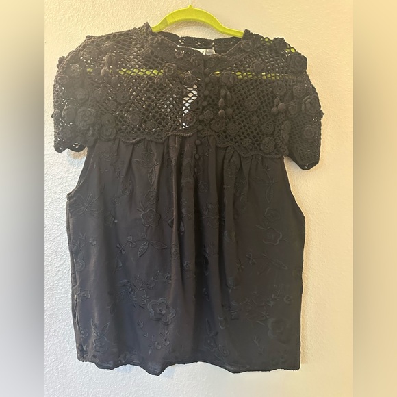 Alice + Olivia Black Lace Blouse - Picture 5 of 5